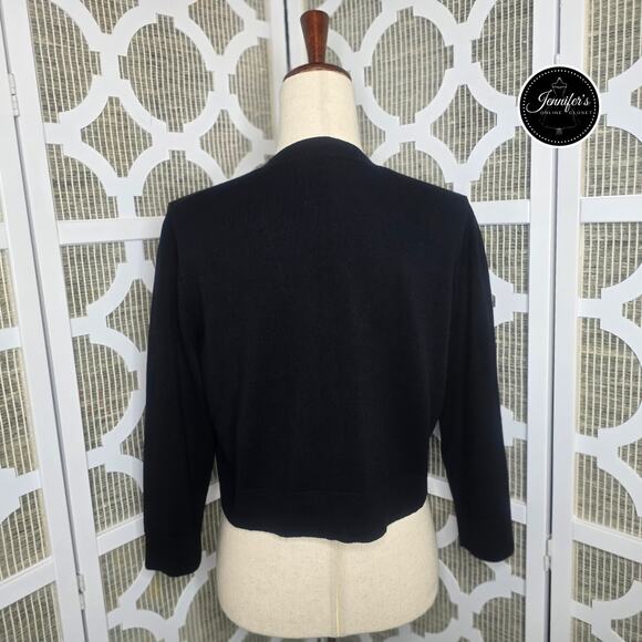 Relativity Black 3/4 Sleeve Shrug Size Large - Picture 5 of 7